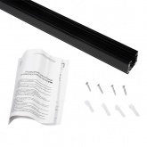 Шинопровод трехфазный JazzWay 3P PTR 2M-BL 2м черный 2000x33x32mm