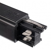 Коннектор для трехфазного шинопровода JazzWay 3P PTR EC-BL Left левый черный сетевой