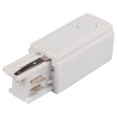 Коннектор для трехфазного шинопровода JazzWay 3P PTR EC-WH Left левый белый сетевой