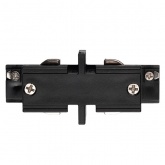 Коннектор для трехфазного шинопровода JazzWay 3P PTR CI-BL SHORT прямой внутренний черный