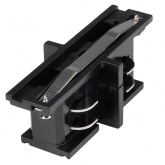 Коннектор для трехфазного шинопровода JazzWay 3P PTR CI-BL SHORT прямой внутренний черный