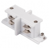 Коннектор для трехфазного шинопровода JazzWay 3P PTR CI-WH SHORT прямой внутренний белый