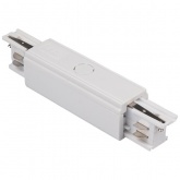 Коннектор для трехфазного шинопровода JazzWay 3P PTR CI-WH LONG прямой внешний белый