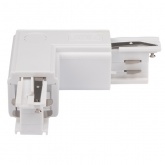 Коннектор для трехфазного шинопровода JazzWay 3P PTR CL-WH INT угловой внутренний белый