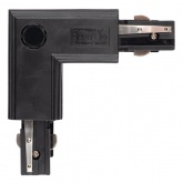 Коннектор для трехфазного шинопровода JazzWay 3P PTR CL-BL OUT угловой внешний черный