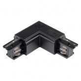 Коннектор для трехфазного шинопровода JazzWay 3P PTR CL-BL OUT угловой внешний черный