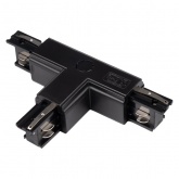 Коннектор для трехфазного шинопровода JazzWay 3P PTR CT-BL L/OUT левый внешний черный