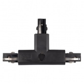 Коннектор для трехфазного шинопровода JazzWay 3P PTR CT-BL L/OUT левый внешний черный