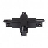 Коннектор для трехфазного шинопровода JazzWay 3P PTR CX-BL X-образный черный