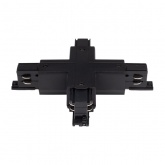 Коннектор для трехфазного шинопровода JazzWay 3P PTR CX-BL X-образный черный