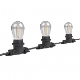 Гирлянда уличная Белт-лайт JazzWay PBL-S20/L06+1.5 Black 20 ламп E27 6м, шнур 1.5м IP65