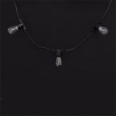 Гирлянда уличная Белт-лайт JazzWay PBL-S40/L12+1.5 Black 40 ламп E27 12м, шнур 1.5м IP65