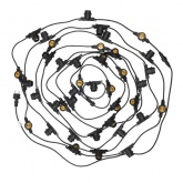 Гирлянда уличная Белт-лайт JazzWay PBL-S40/L24+1.5 Black 40 ламп E27 24м, шнур 1.5м IP65