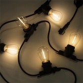 Гирлянда уличная Белт-лайт JazzWay PBL-S60/L18+1.5 Black 60 ламп E27 18м, шнур 1.5м IP65