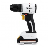 Дрель-шуруповерт бесщеточная аккумуляторная Kranz Li-Ion 20В 55Нм, 2 аккум. х 2Ач, заряка, кейс