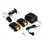 Дрель-шуруповерт бесщеточная аккумуляторная Kranz Li-Ion 20В 55Нм, 2 аккум. х 2Ач, заряка, кейс