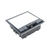 Лючок напольный с изменяемой глубиной EKF C-Line 12 6шт 45х45мм с вертикальной приборной рамкой