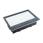 Лючок напольный с изменяемой глубиной EKF C-Line 16  под 8 механизмов 45х45мм с приборной рамкой