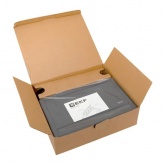 Встраиваемый настольный розеточный блок EKF выдвижной на 8 модулей C-Line черный