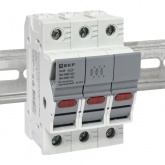 Предохранитель-разъединитель EKF DF 10х38 3П для плавких вставок типа ПВЦ с индикатором