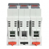 Предохранитель-разъединитель EKF DF 10х38 3П для плавких вставок типа ПВЦ с индикатором