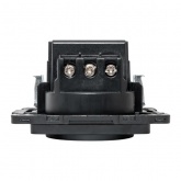 Механизм розетки EKF 2P+E 16А USB-А+C с защитными шторками Стокгольм черный