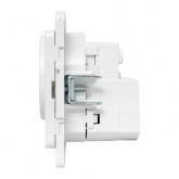 Механизм розетки EKF 2P+E 16А USB-А+C с защитными шторками Стокгольм белый