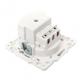 Механизм розетки EKF 2P+E 16А USB-А+C с защитными шторками Стокгольм белый