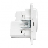 Механизм розетки EKF 2P+E 16А USB-А+C с защитными шторками Стокгольм белый