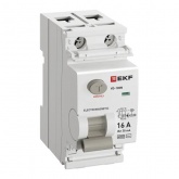 УЗО EKF PROxima ВД-100N 2П 16А 30мА тип AC 6кА (электромеханическое) (ВДТ)