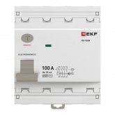 УЗО EKF PROxima ВД-100N 4П 100А 30мА тип AC 6кА (электромеханическое) (ВДТ)