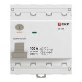 УЗО EKF PROxima ВД-100N 4П 100А 100мА тип AC 6кА (электромеханическое) (ВДТ)
