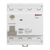 УЗО EKF PROxima ВД-100N 4П 100А 30мА тип A 6кА (электромеханическое) (ВДТ)