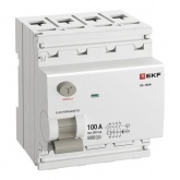 УЗО EKF PROxima ВД-100N 4П 100А 300мА тип A 6кА (электромеханическое) (ВДТ)