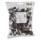 Наконечник кабельный ИЭК НШВИ 25-16 с изолированным фланцем коричнево-зеленый Е25-16 [уп.100шт]