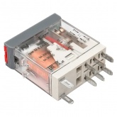 Реле промежуточное с кнопкой и механической индикацией EKF AVERES RPAt 22/2 8A 230В AC