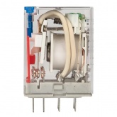 Реле промежуточное с кнопкой и механической индикацией EKF AVERES RPAt 22/3 10A 24В DC