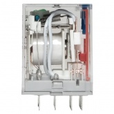 Реле промежуточное с кнопкой и механической индикацией EKF AVERES RPAt 22/4 5A 110В DC