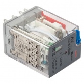 Реле промежуточное с кнопкой и механической индикацией EKF AVERES RPAt 22/4 5A 220В DC