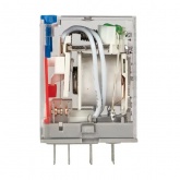 Реле промежуточное с кнопкой и механической индикацией EKF AVERES RPAt 22/4 5A 24В DC