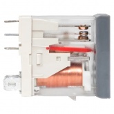 Реле промежуточное с кнопкой и механической индикацией EKF AVERES RPAt 25/1 12A 24В DC