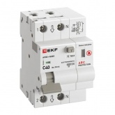 Устройство защиты от дугового пробоя с АВДТ EKF 1P+N С40А 30мА тип А 6кА