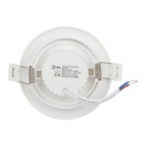 Светодиодный светильник ЭРА KL LED 25A-5 3K WH 5W 3000К круглый поворотный белый 5063079907941