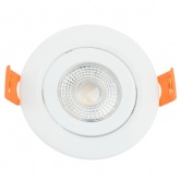 Светодиодный светильник Feron AL540 5W 4000K 400Lm белый, круглый встраиваемый d65/D75x16mm