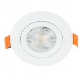 Светодиодный светильник Feron AL540 7W 4000K 560Lm белый, круглый встраиваемый d77/D90x16mm