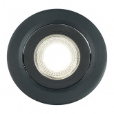 Светодиодный светильник Feron AL540 5W 4000K 400Lm черный, круглый встраиваемый d65/D75x16mm
