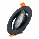 Светодиодный светильник Feron AL540 7W 4000K 560Lm черный, круглый встраиваемый d77/D90x16mm
