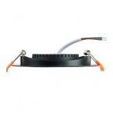 Светодиодный светильник Feron AL540 12W 4000K 960Lm черный, круглый встраиваемый d95/D115x16mm