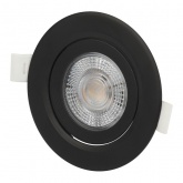 Светодиодный светильник ЭРА KL LED 25A-5 3K BK 5W 3000К круглый поворотный черный 5063079907903