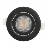 Светодиодный светильник ЭРА KL LED 25A-5 3K BK 5W 3000К круглый поворотный черный 5063079907903